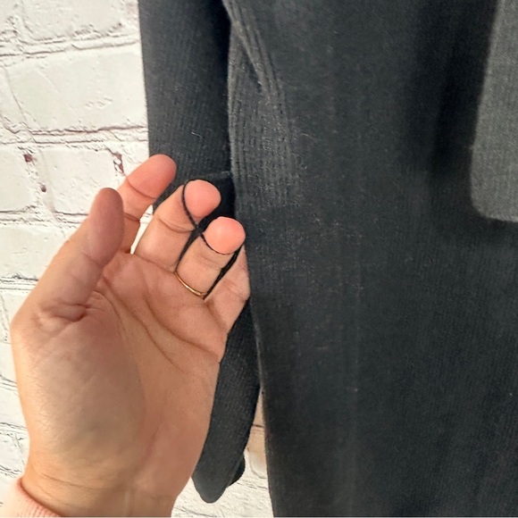 ModCloth  Black Acrylic Blend Sweater dress tie waist stretchy size large new - Picture 7 of 11